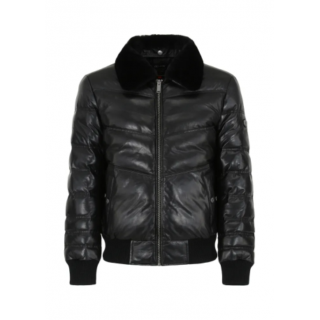 SKÓRZANA KURTKA MĘSKA KURMS-0311 1327 Z23