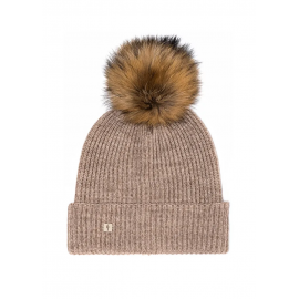 CZAPKA DAMSKA Z POMPONEM CZADT-0052-81 Z23