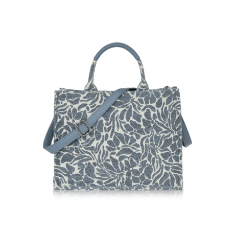 TOREBKA DAMSKA SHOPPER OCHNIK TOREN-0873-15(W24) kolor Błękitny