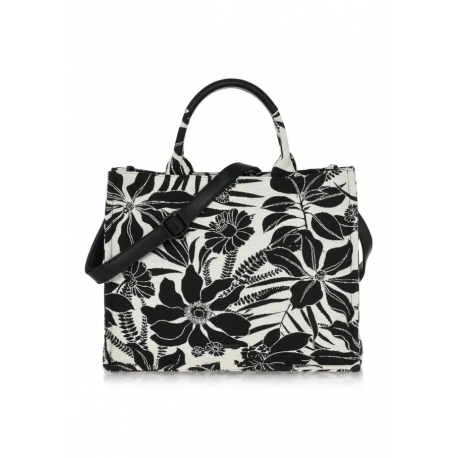 TOREBKA DAMSKA SHOPPER OCHNIK TOREN-0873-15(W24) kolor czarno-biały