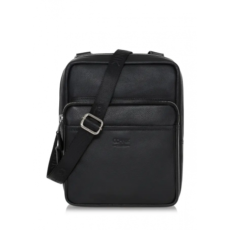 TORBA MĘSKA LISTONOSZKA OCHNIK TORMS-0116A skóra naturalna kolor czarny