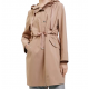 OCHNIK płaszcz damski beżowy trencz z kapturem KURDT-0511-81