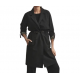 OCHNIK płaszcz damski czarny oversize bez kaptura KURDT-0439-99