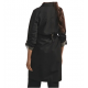 OCHNIK płaszcz damski czarny oversize bez kaptura KURDT-0439-99