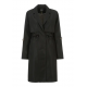 OCHNIK płaszcz damski czarny oversize bez kaptura KURDT-0439-99