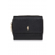 Czarny skórzany portfel damski z ochroną RFID PORES-0817RFID-99(W24)