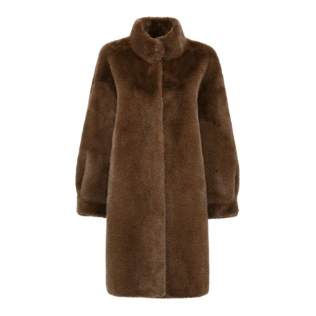 Brązowe eleganckie futro damskie Ochnik FUTDP-0050-89