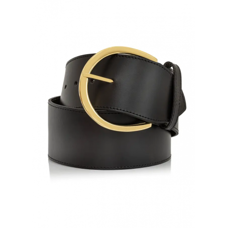 PASDS-0311-99(Z24) Czarny skórzany pasek damski