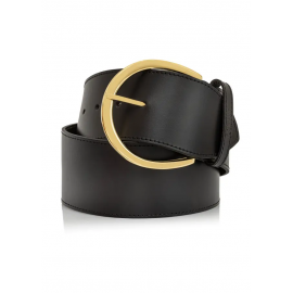 PASDS-0311-99(Z24) Czarny skórzany pasek damski