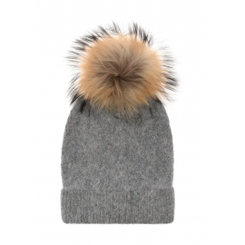 CZADT-0040B-91 szary OCHNIK czapka zimowa beanie