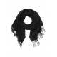 SZADT-0146-99 - kobieta OCHNIK szal czarny 184 cm