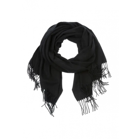 SZADT-0146-99 - kobieta OCHNIK szal czarny 184 cm