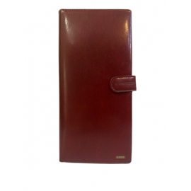 Duży wizytownik skórzany Ochnik kolor bordowy PL-194 unisex