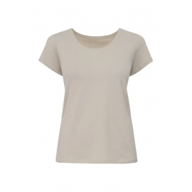 Beżowy T-shirt damski Ochnik basic TSHDT-0111-81