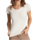 Beżowy T-shirt damski Ochnik basic TSHDT-0111-81
