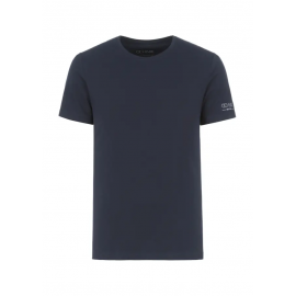 T-shirt męski w granatowym kolorze TSHMT-0091-69
