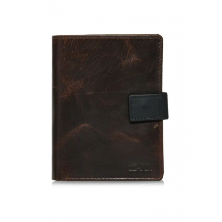 Portfel męski skóra naturalna kolor brązowy PORMS-0613-89