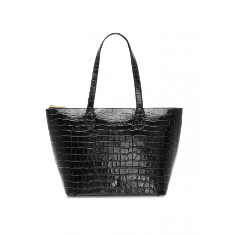 Torebka damaska shopper skóra naturalna czarny TORES-0939D-99