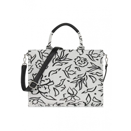 Torebka shopper damska w kwiaty TOREC-0873A-98(W25)