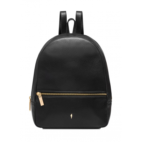 Czarny skórzany plecak damski TORES-0898C-99