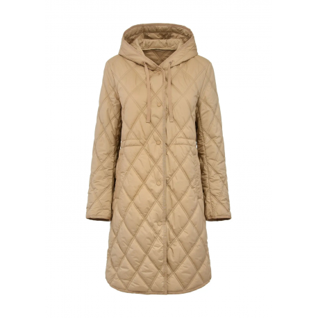 Beżowa pikowana kurtka damska KURDT-0579-81