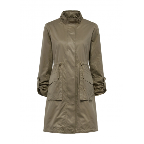 Oliwkowa kurtka parka damska KURDT-0559-57