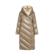 Długa oliwkowa kurtka zimowa damska KURDT-0542A-57 Z25