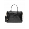 Skórzana elegancka czarna torba damska TORES-1128E-99