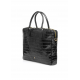 Skórzana elegancka czarna torba damska TORES-1128E-99