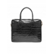 Skórzana elegancka czarna torba damska TORES-1128E-99