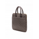 Brązowa torba na laptopa z monogramem TOREC-1078-89