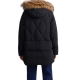 Czarna kurtka damska z futrem KURDT-0480-99 Z25