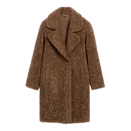 Brązowe futro damskie FUTDP-0063-89 Z25