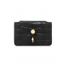Mały czarny skórzany portfel damski PORES-0890B-99 Z25