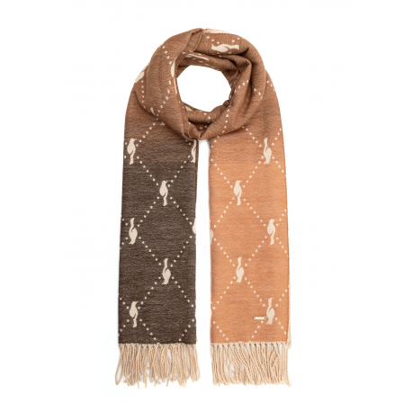 Duży szal damski dwustronny SZADT-0160A-24