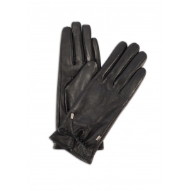 Skórzane rę kawiczki damskie z wiązaniem REKDS-0021A-99