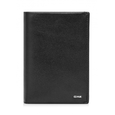 Czarny skórzany portfel męski PORMS-0406A-99