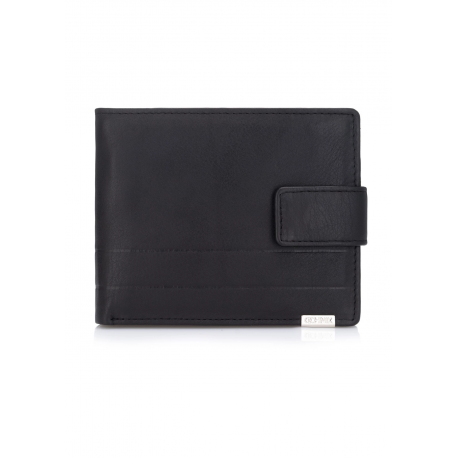 Czarny skórzany portfel męski PORMS-0144B-99