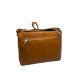 Skórzana listonoszka damska w koniakowym kolorze 4639