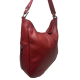 Skórzana torebka damska na ramię w bordowym kolorze 4439