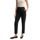 Czarne spodn mskie w kant SPODT-0090-99