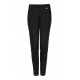 Czarne spodn mskie w kant SPODT-0090-99