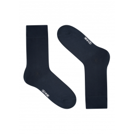 Zestaw długich granatowych skarpet męskich ZESMT-0057-69