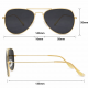 Okulary przeciwsłoneczne Aviator Gold Edition 00G1