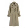Długi szałwiowy płaszcz damski KURDT-0512-8F(W26)