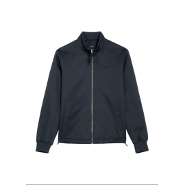 Granatowa przejściowa kurtka męska KURMT-0404-7D(W26)