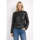 Czarna pikowana kurtka damska ze stójką KURDT-0441-99 W26