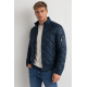 Granatowa kurtka męska pikowana KURMT-0327-7C(W26)