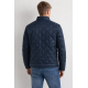Granatowa kurtka męska pikowana KURMT-0327-7C(W26)