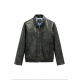 Czarna kurtka skórzana męska KURMS-0407-99(W26)